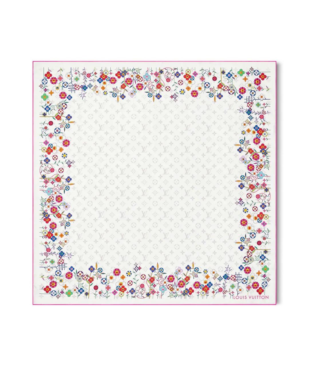 LOUIS VUITTON Мульти шелковый платок, фото 1