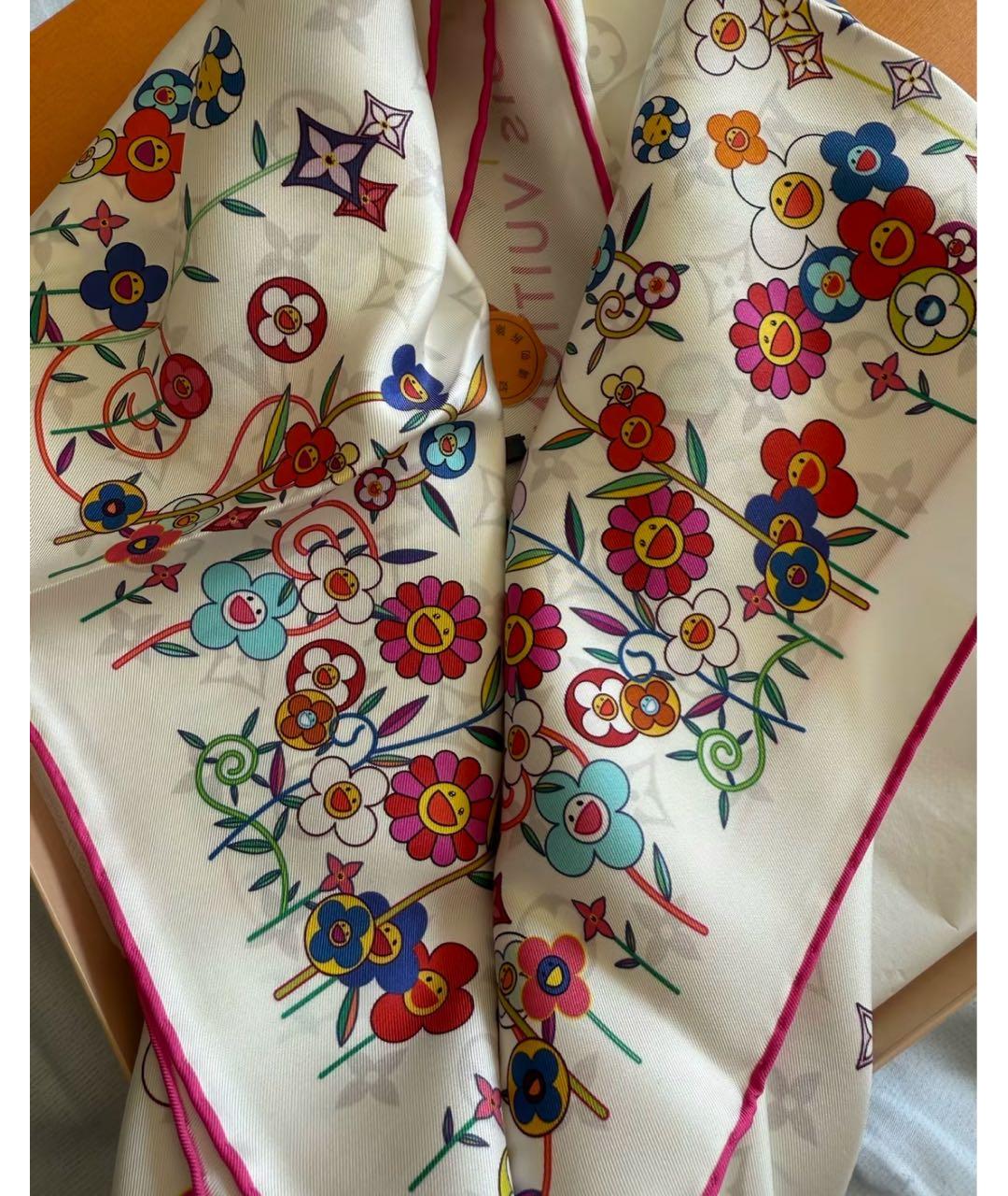 LOUIS VUITTON Мульти шелковый платок, фото 3