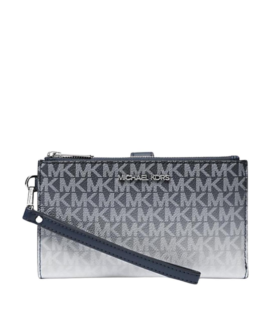 MICHAEL KORS Темно-синий кожаный кошелек, фото 1