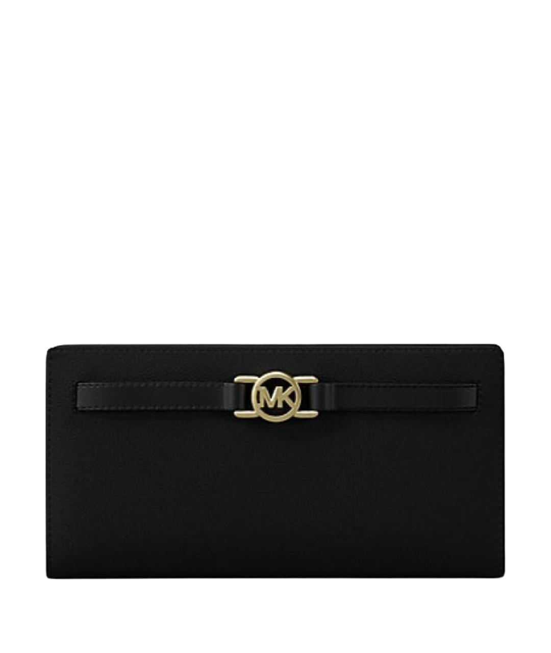 MICHAEL KORS Черный кожаный кошелек, фото 1