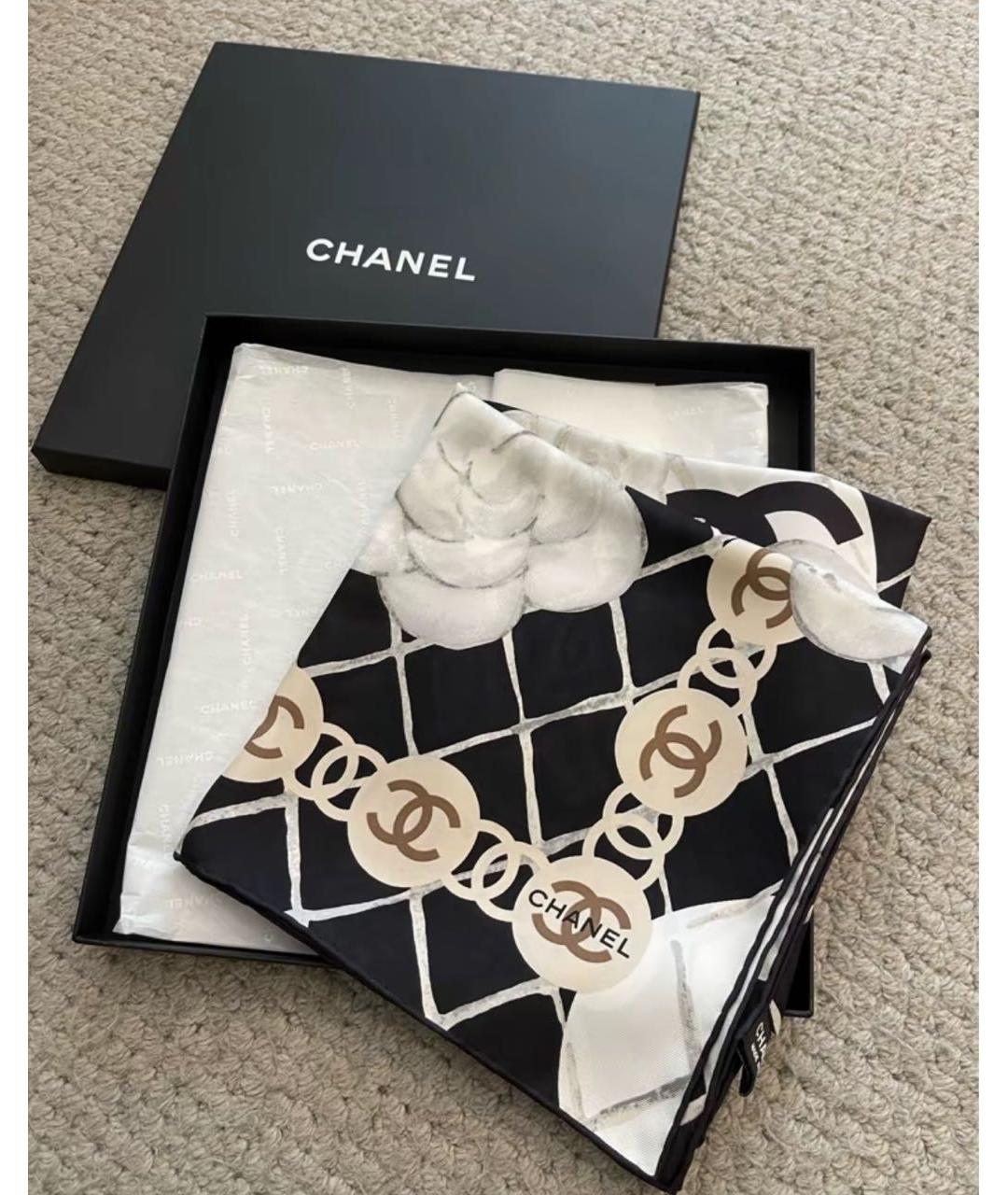 CHANEL Мульти шелковый платок, фото 2