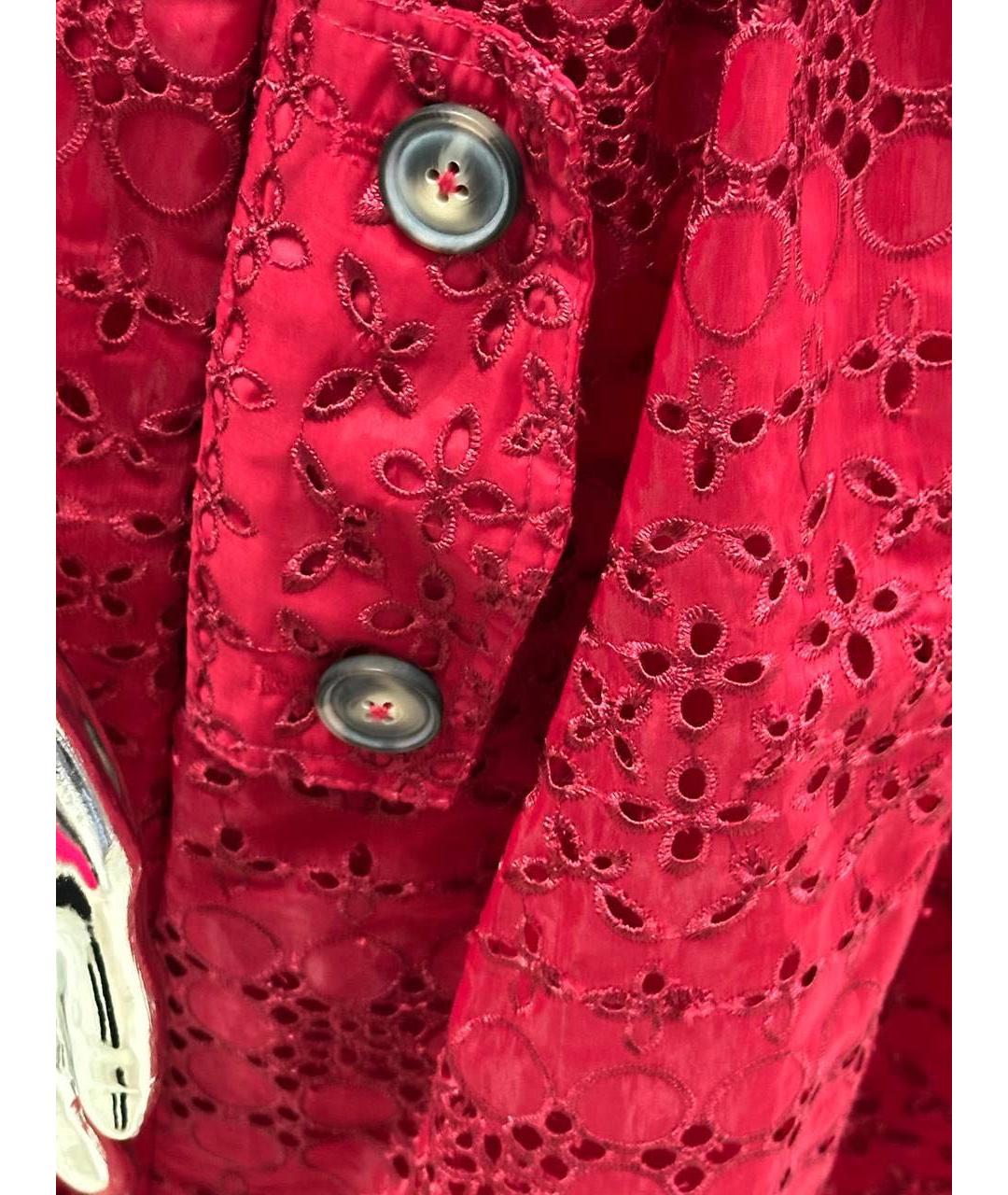 SELF-PORTRAIT Бордовое полиэстеровое коктейльное платье, фото 5