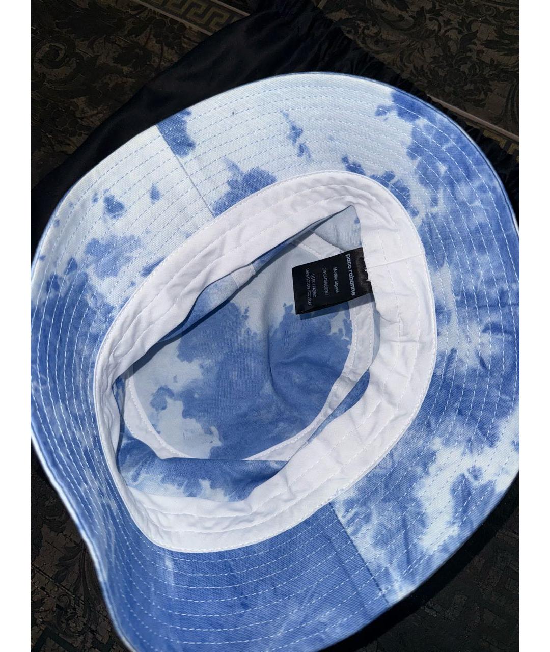 PACO RABANNE Голубая хлопковая панама, фото 2