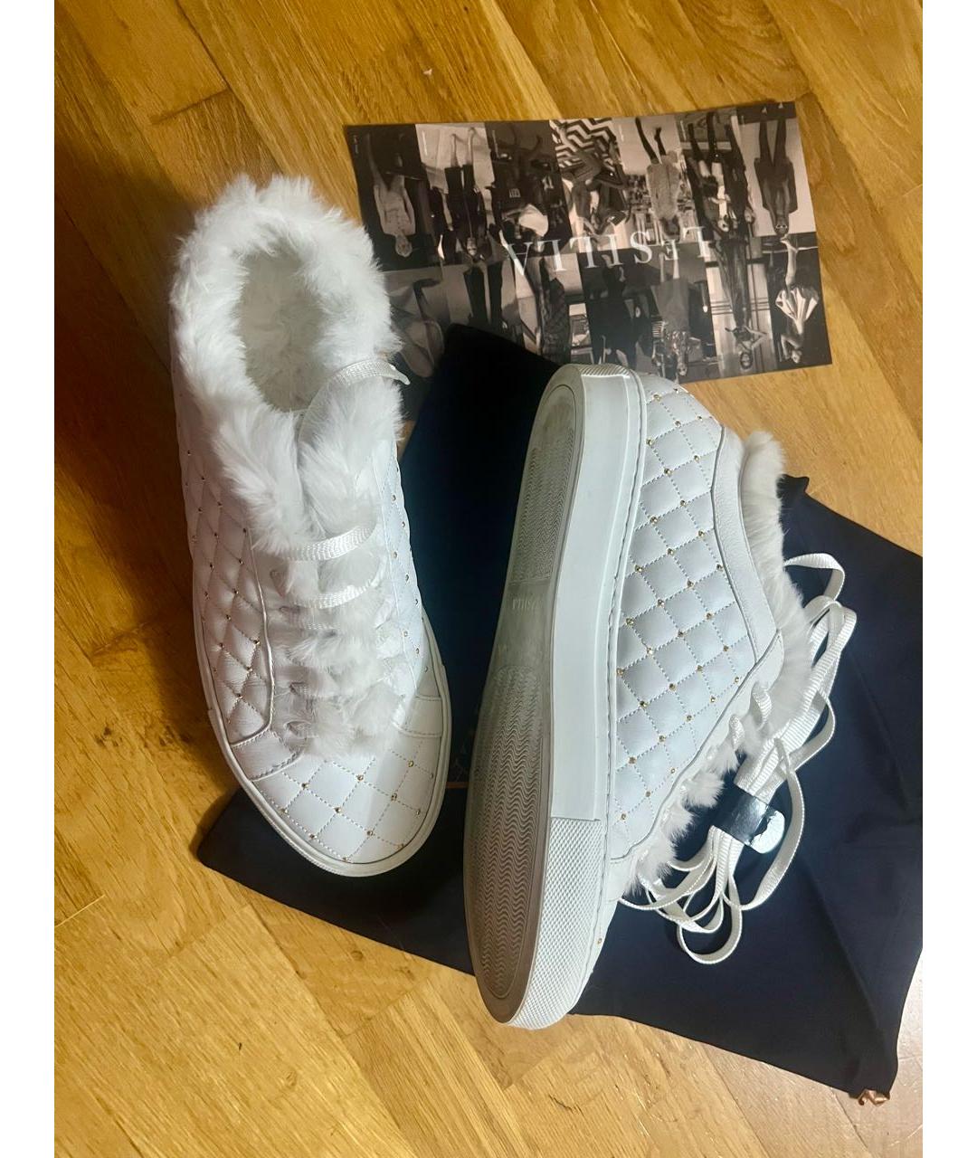 LE SILLA Белые кожаные кеды, фото 3