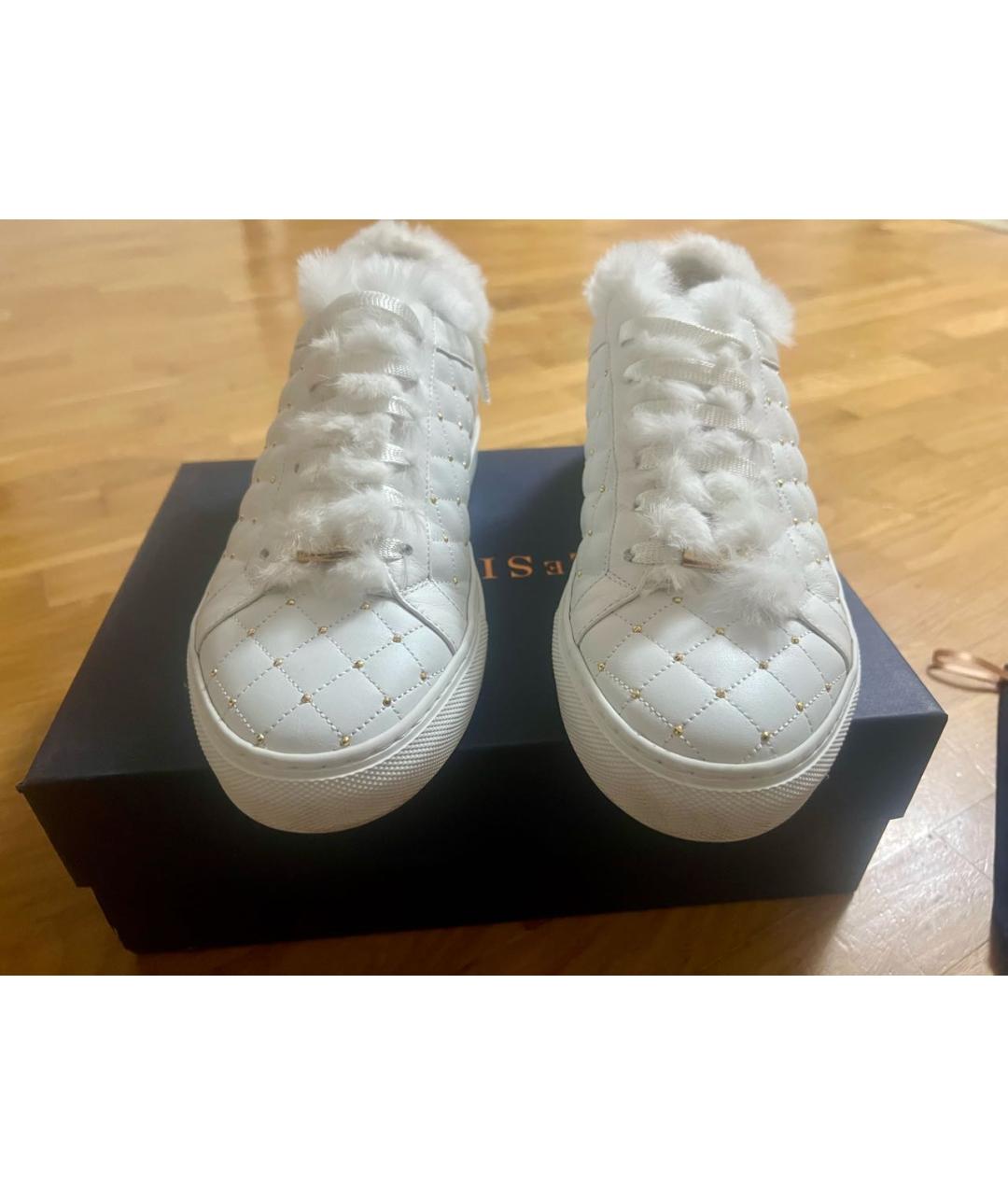 LE SILLA Белые кожаные кеды, фото 8