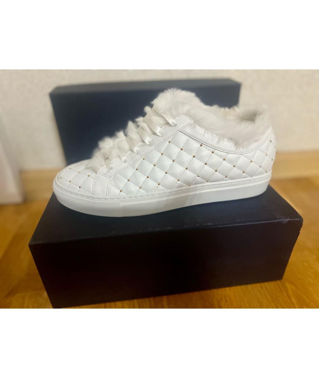 LE SILLA Белые кожаные кеды, фото 9