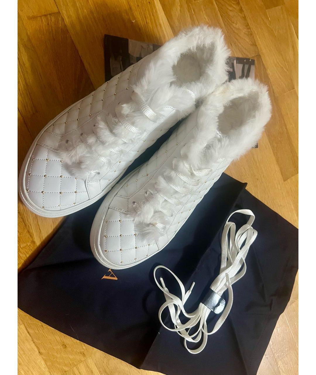 LE SILLA Белые кожаные кеды, фото 5