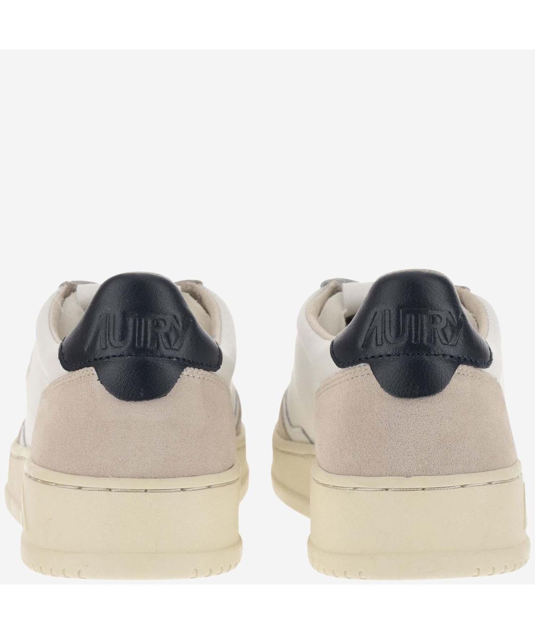 AUTRY Белые кожаные низкие кроссовки / кеды, фото 4