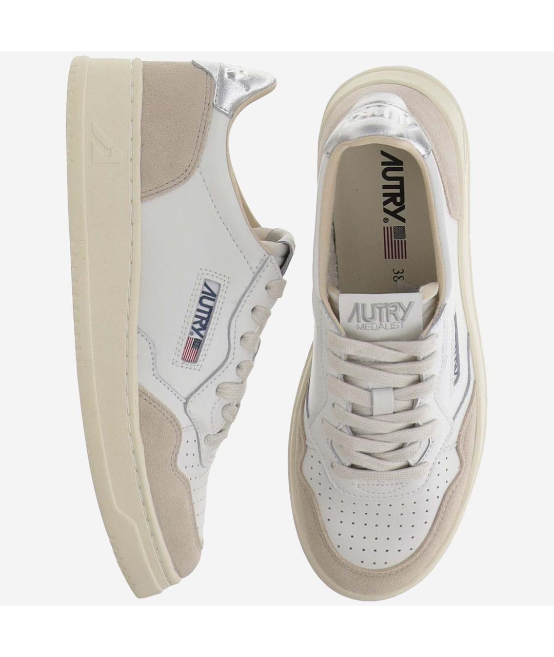 AUTRY Белые кожаные кеды, фото 2