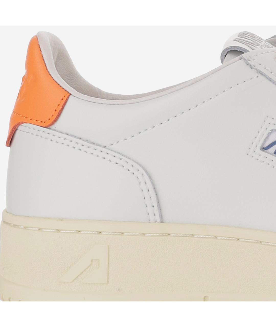 AUTRY Белые кожаные низкие кроссовки / кеды, фото 5