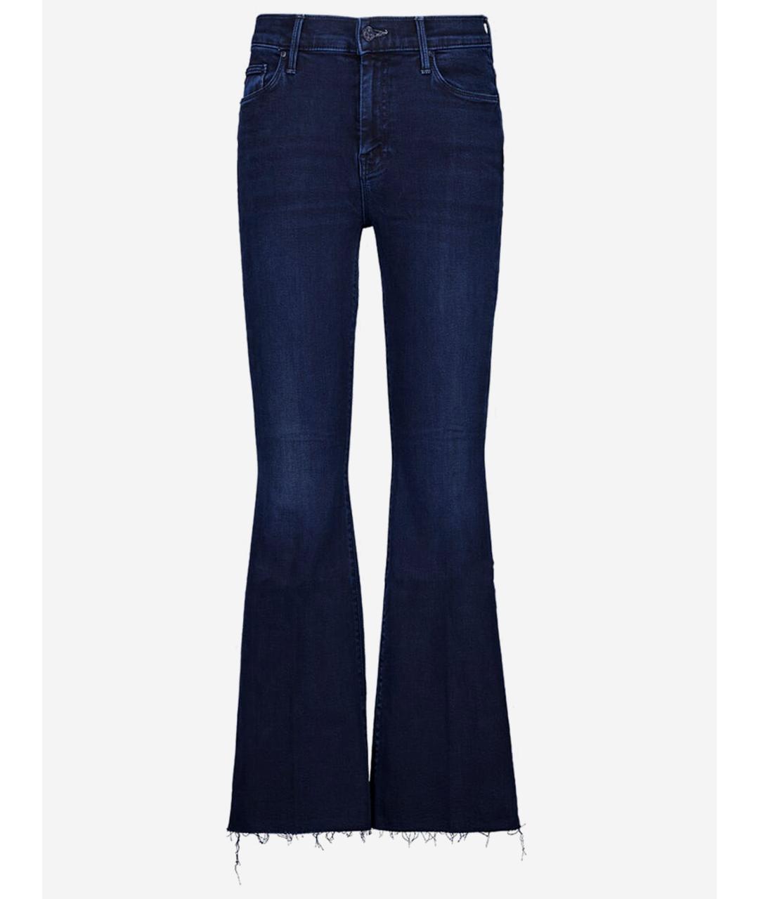 MOTHER Темно-синие хлопковые джинсы клеш, фото 1