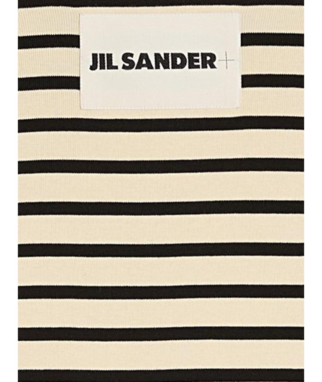 JIL SANDER Бежевая хлопковая футболка, фото 3