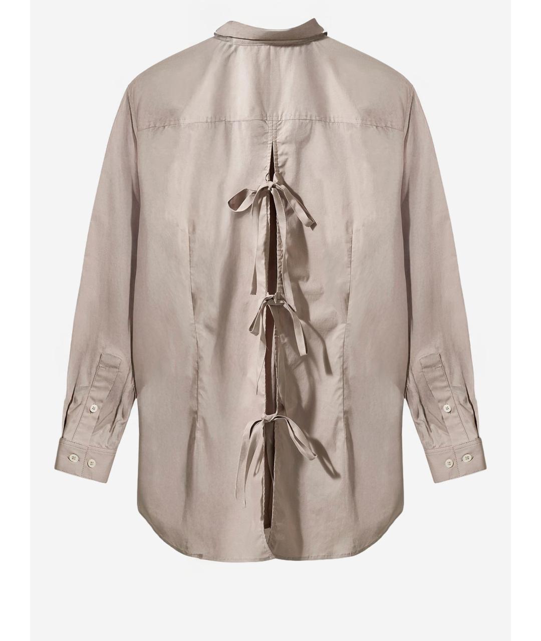 THE GARMENT Бежевая хлопковая рубашка, фото 2