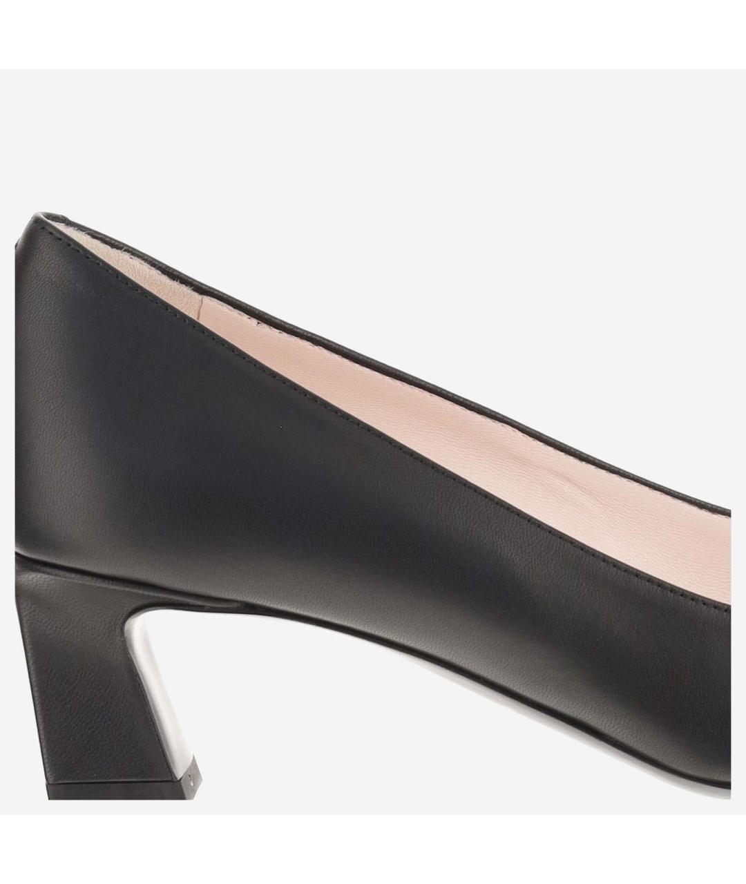 ROGER VIVIER Черные кожаные туфли, фото 4