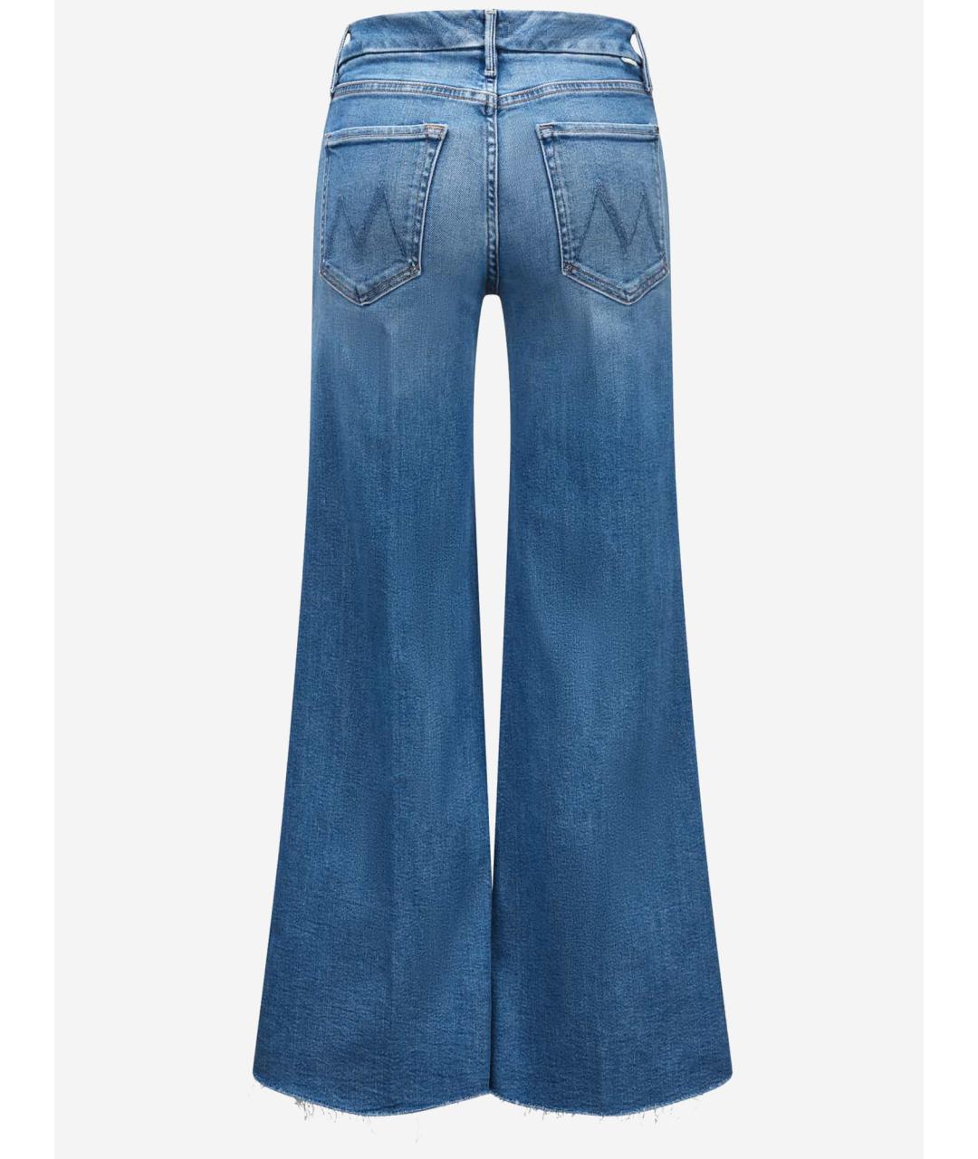 MOTHER Синие хлопко-полиэстеровые джинсы клеш, фото 2