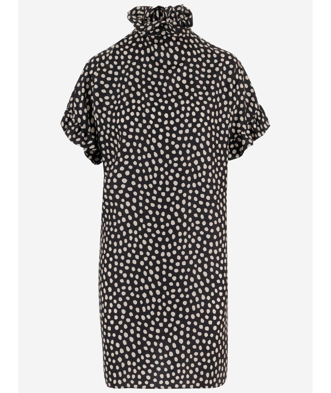 CHLOE Черное шелковое повседневное платье, фото 2