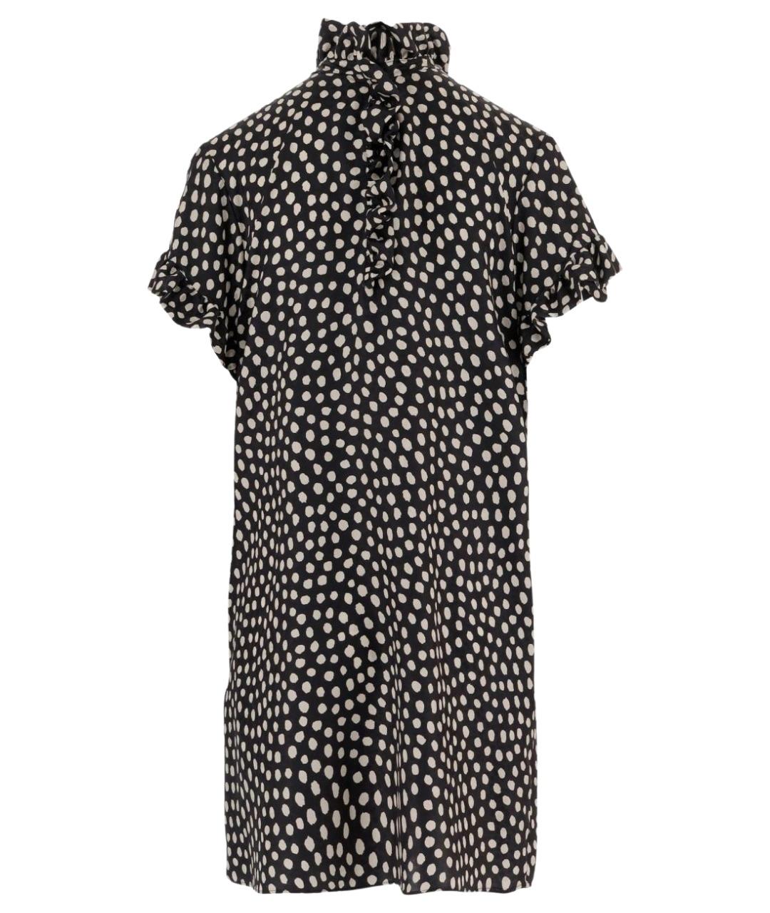 CHLOE Черное шелковое повседневное платье, фото 1