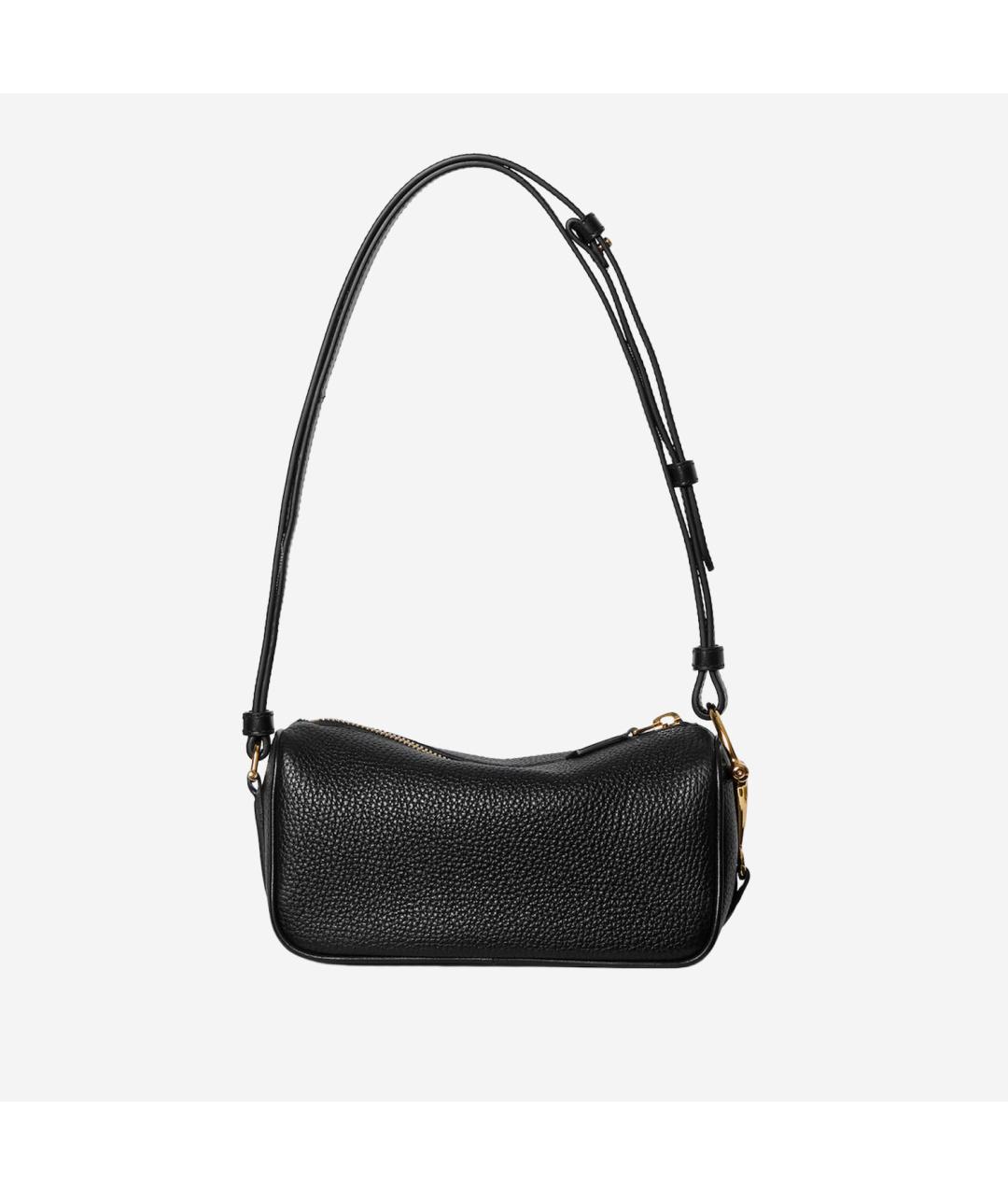 GUCCI Черная кожаная сумка через плечо, фото 4