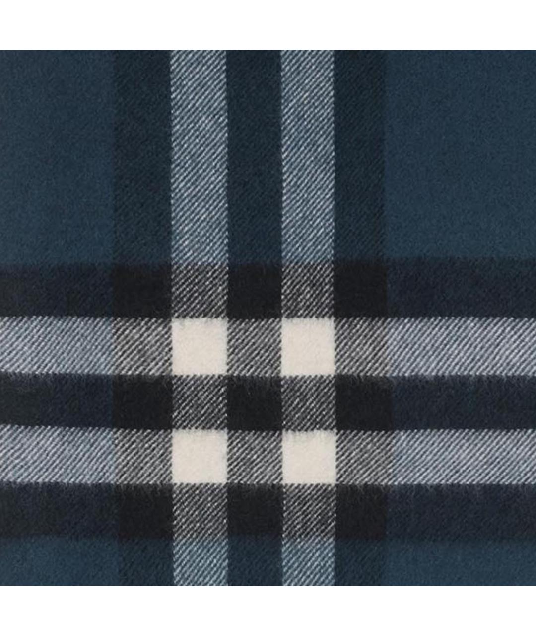 BURBERRY Синий кашемировый шарф, фото 3