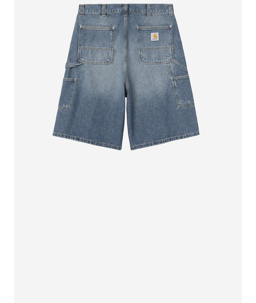CARHARTT WIP Синие хлопковые шорты, фото 2