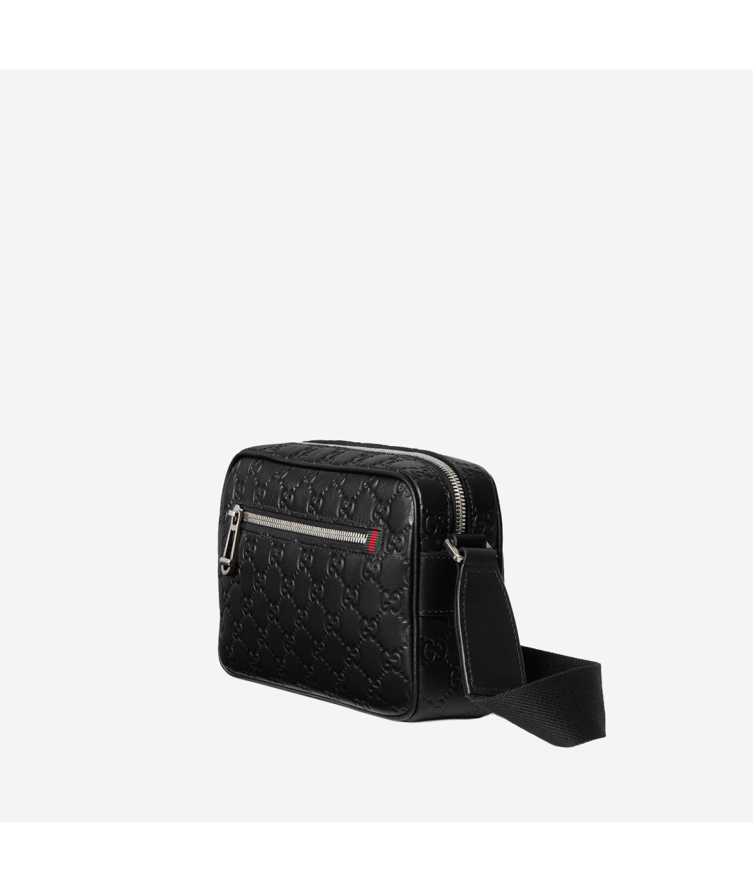 GUCCI Черная кожаная сумка на плечо, фото 2