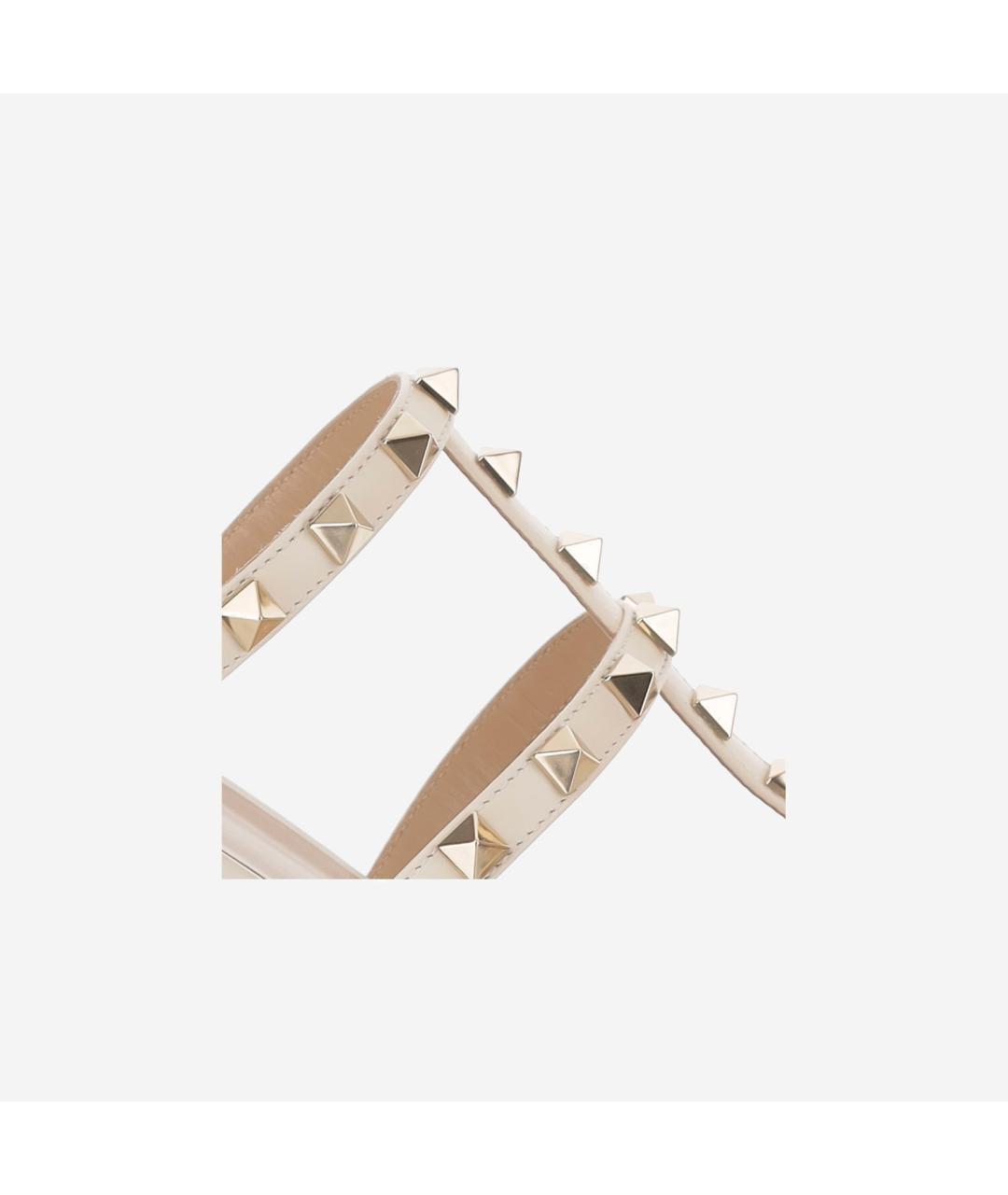 VALENTINO Белые кожаные мюли, фото 4