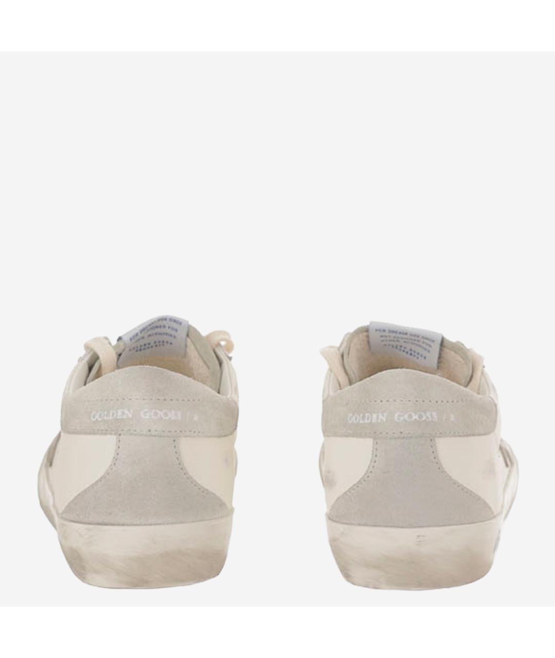 GOLDEN GOOSE DELUXE BRAND Белые кожаные низкие кроссовки / кеды, фото 4