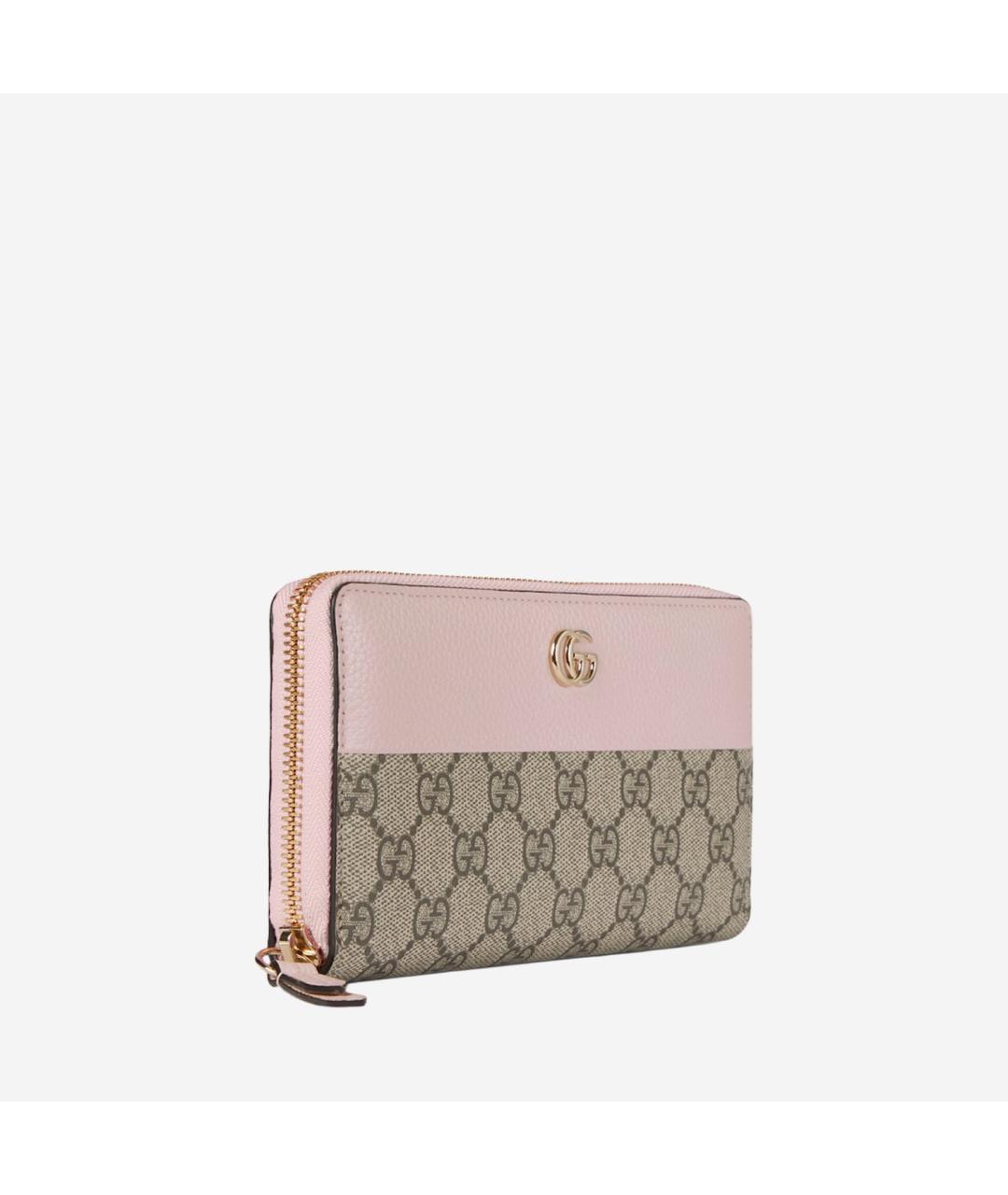 GUCCI Розовый кожаный кошелек, фото 2