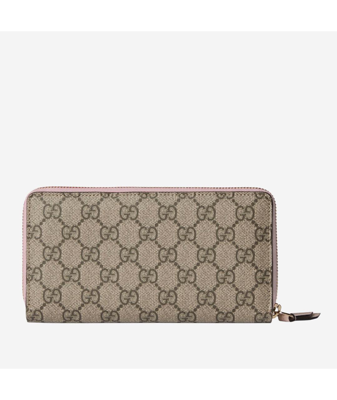GUCCI Розовый кожаный кошелек, фото 3