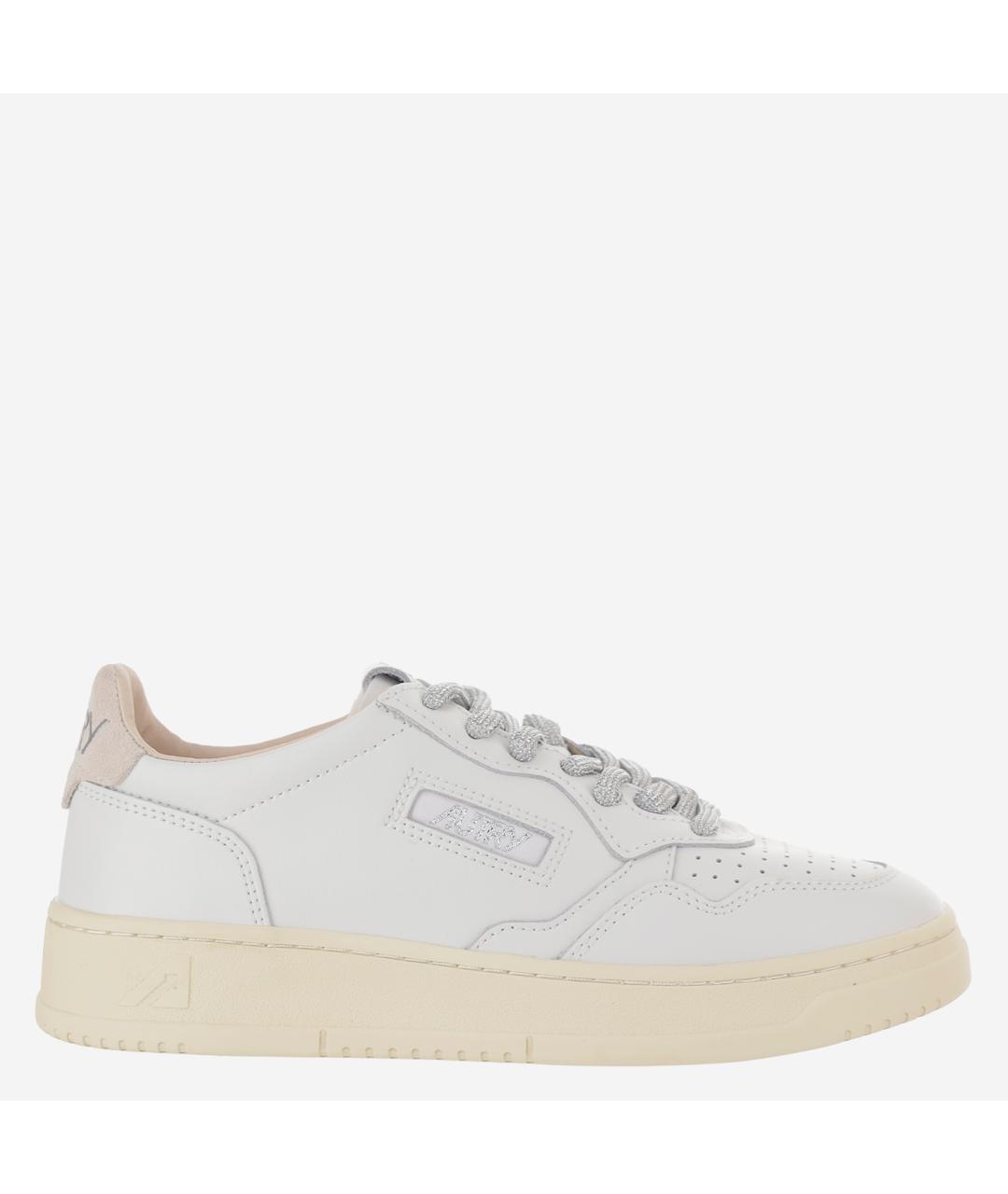 AUTRY Белые кожаные кроссовки, фото 1