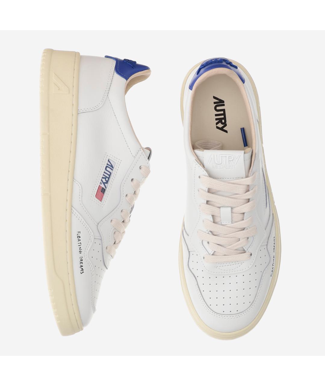 AUTRY Белые кожаные низкие кроссовки / кеды, фото 2