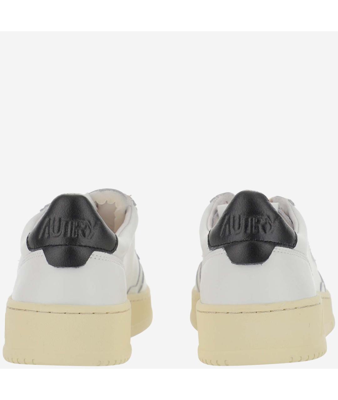 AUTRY Белые кожаные низкие кроссовки / кеды, фото 4