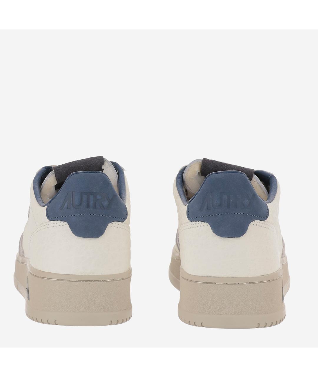 AUTRY Белые кожаные низкие кроссовки / кеды, фото 4