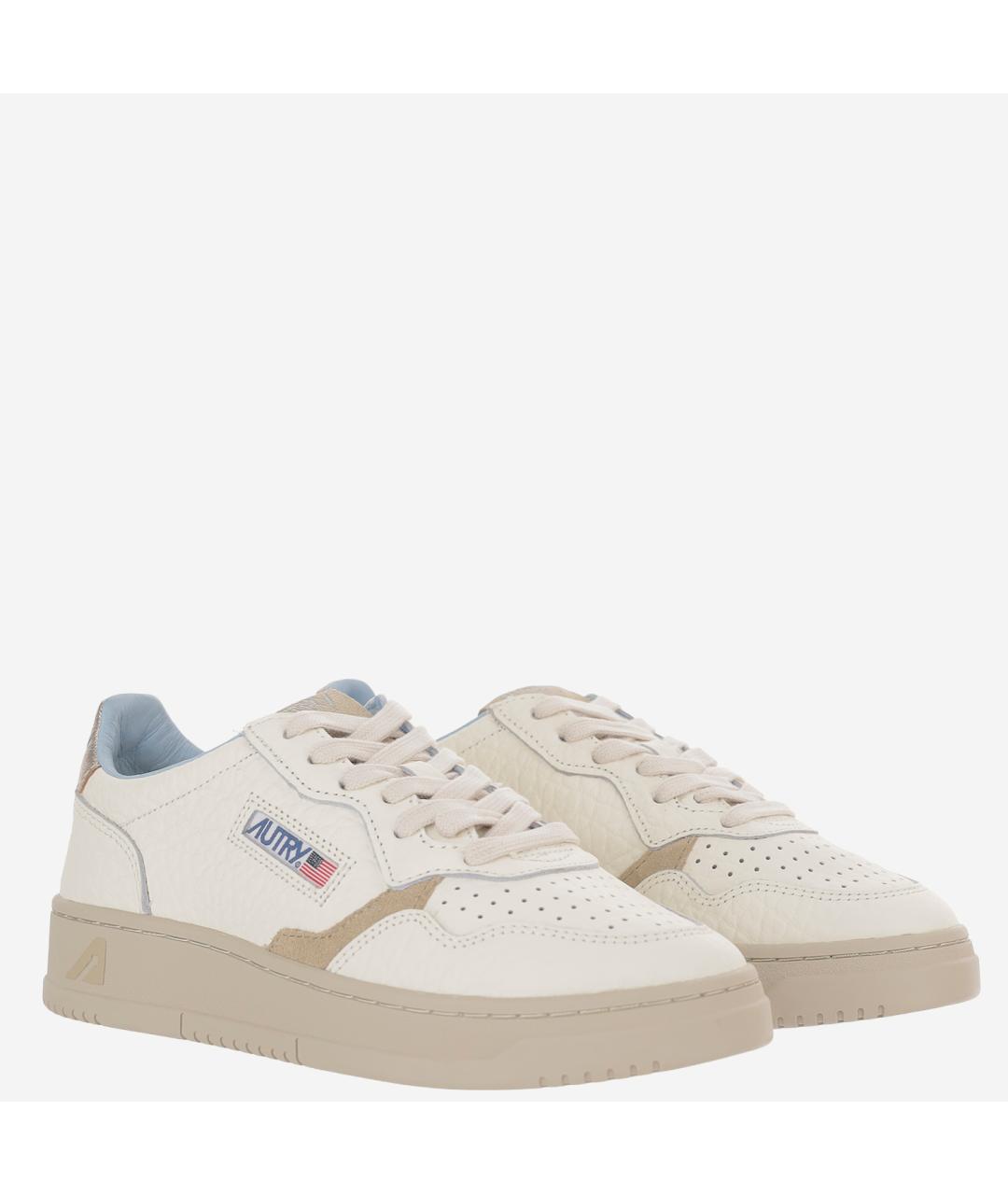 AUTRY Бежевые кожаные кеды, фото 3