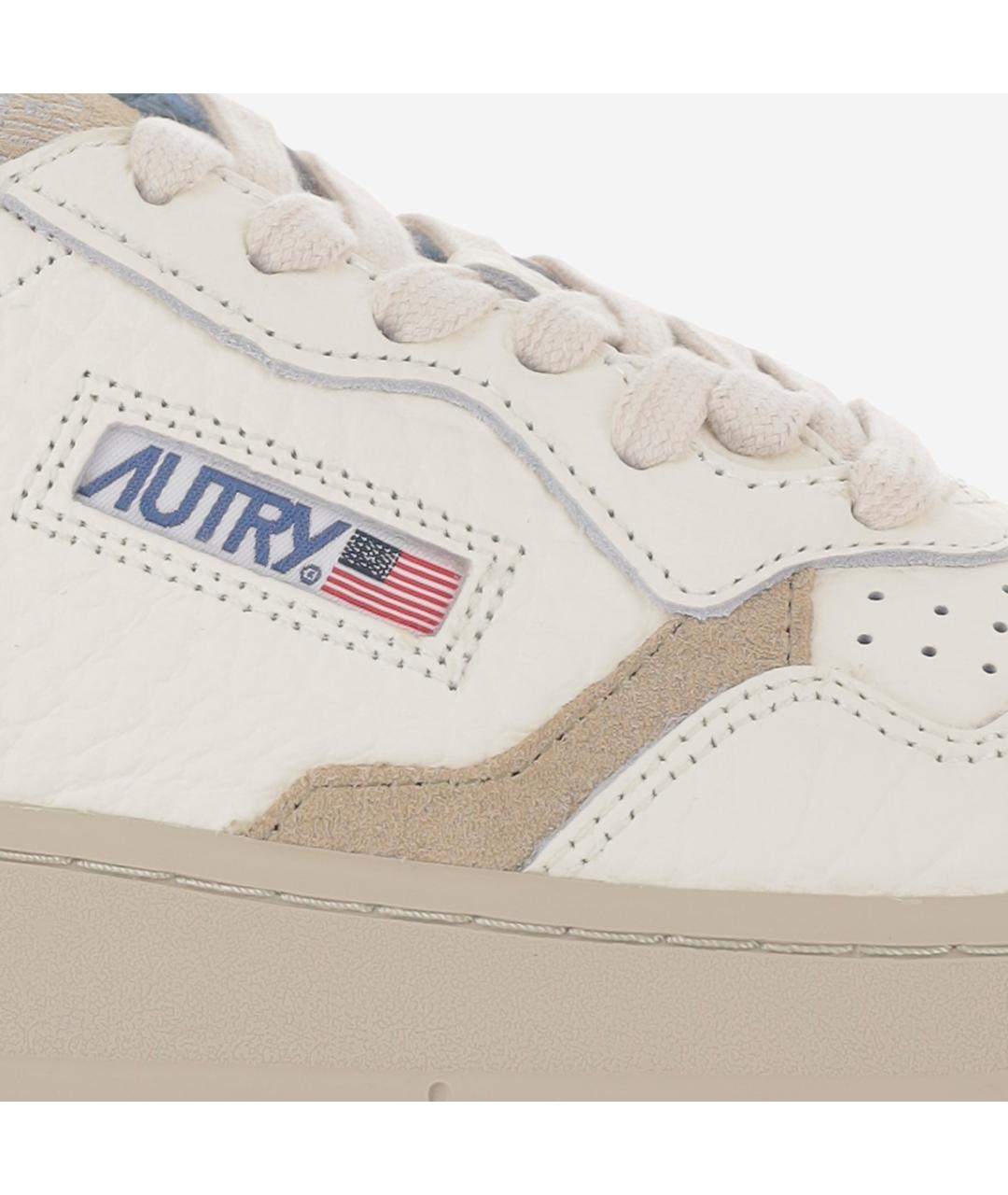 AUTRY Бежевые кожаные кеды, фото 5