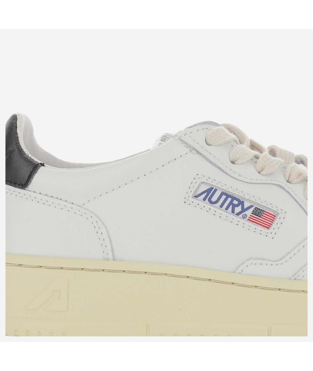 AUTRY Белые кожаные кроссовки, фото 5