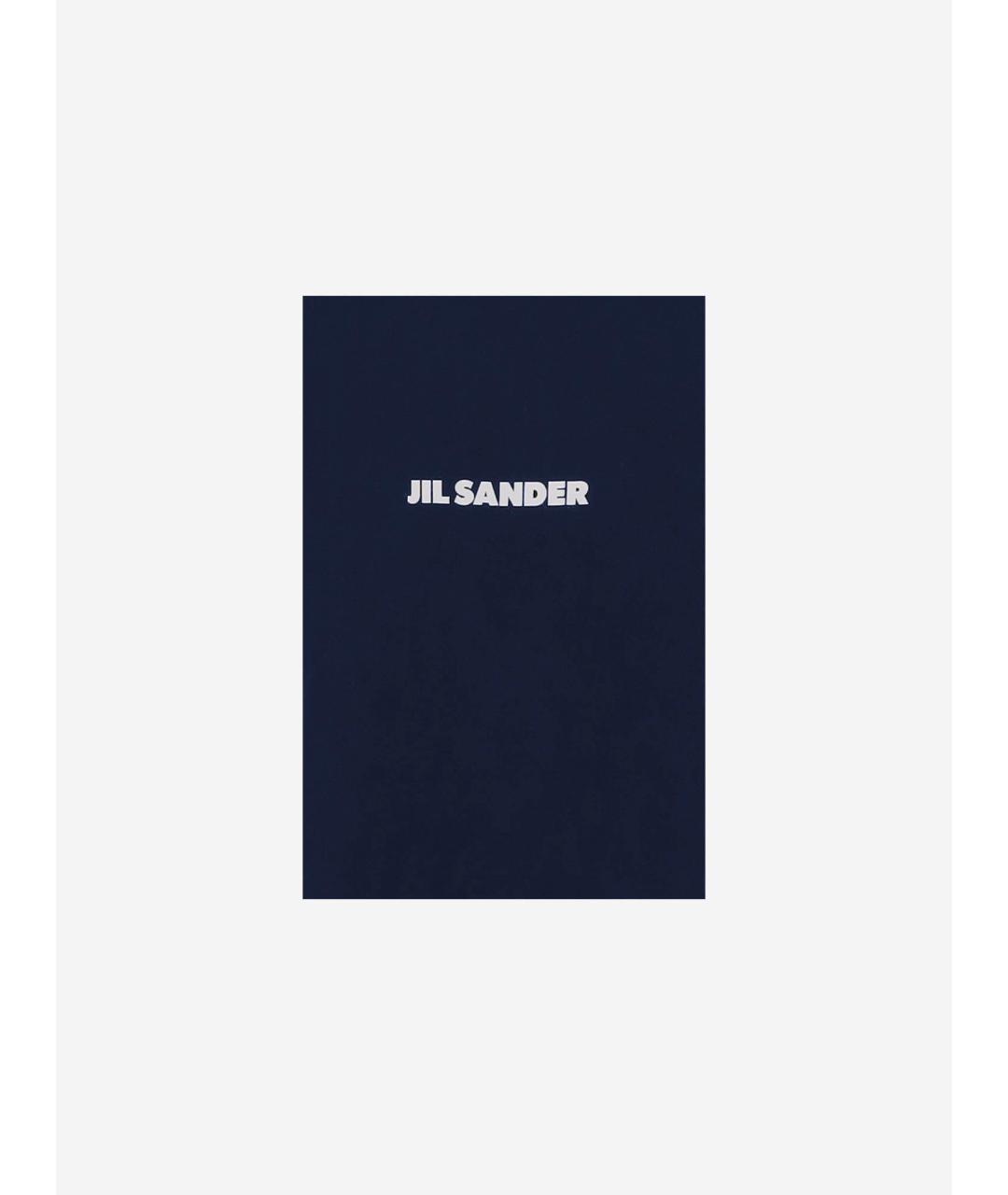 JIL SANDER Синяя хлопковая футболка, фото 3