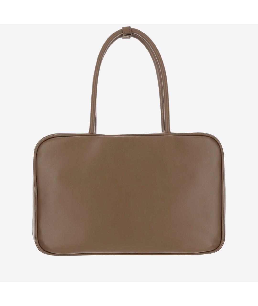 MIU MIU Коричневая кожаная сумка тоут, фото 3