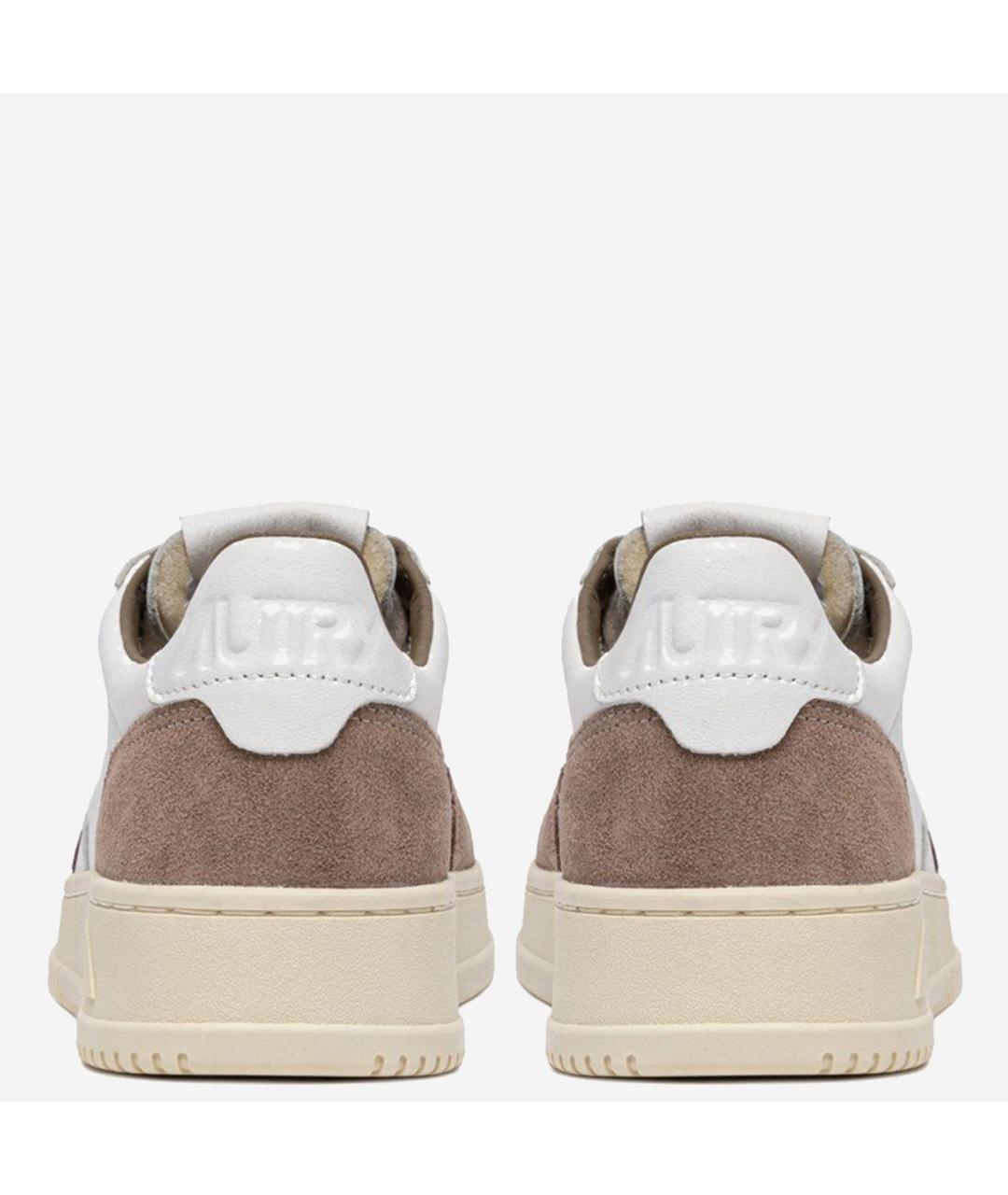 AUTRY Белые кожаные низкие кроссовки / кеды, фото 4