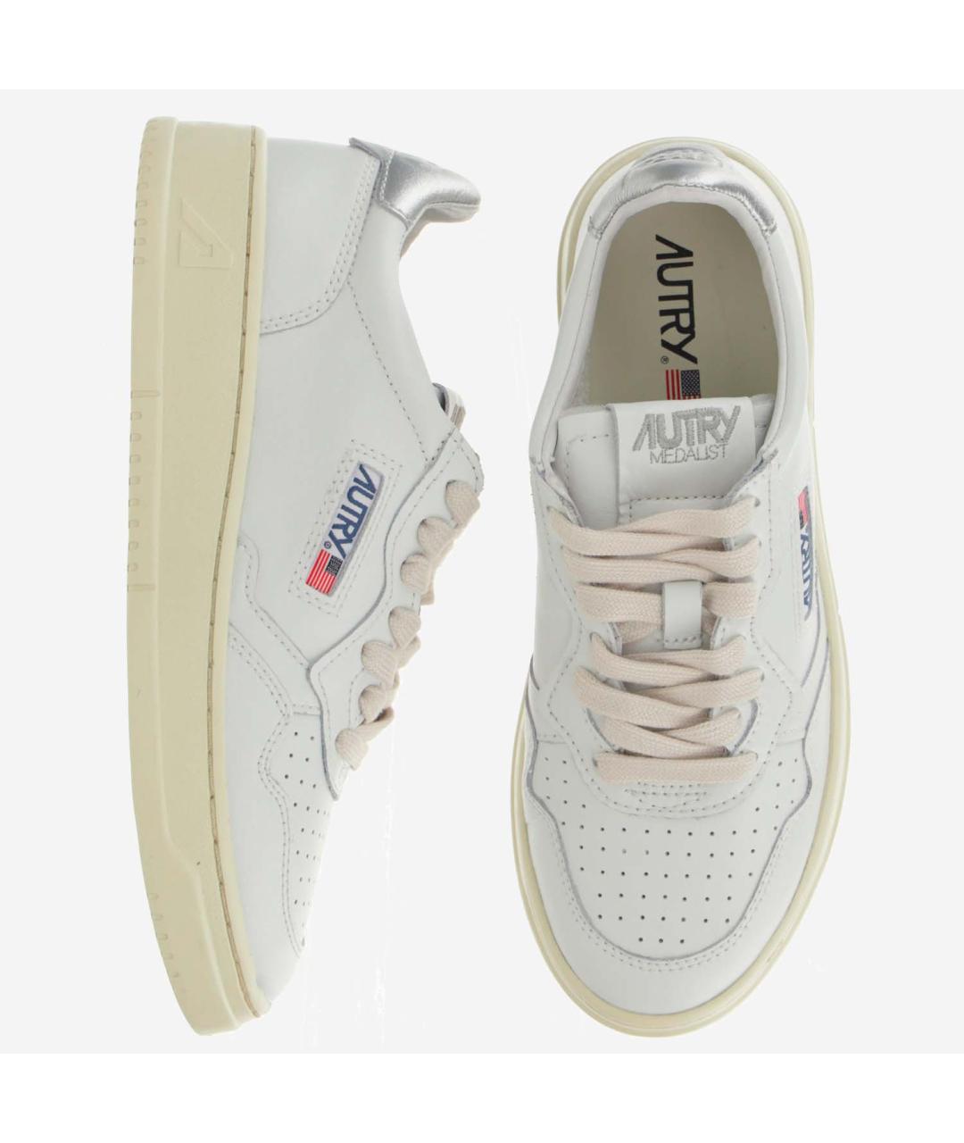 AUTRY Белые кожаные кроссовки, фото 2