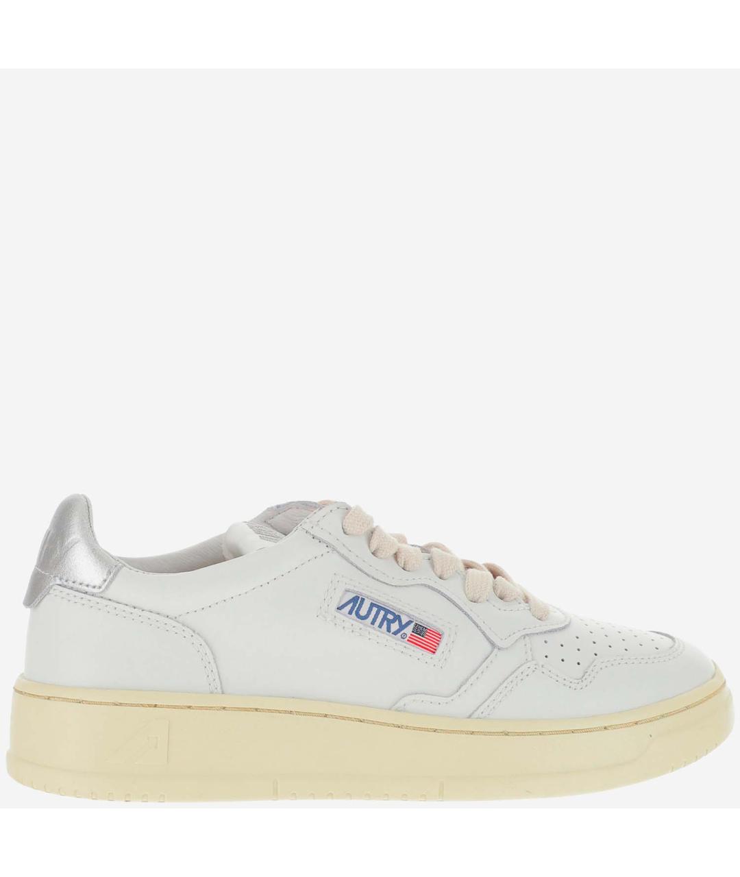 AUTRY Белые кожаные кроссовки, фото 1