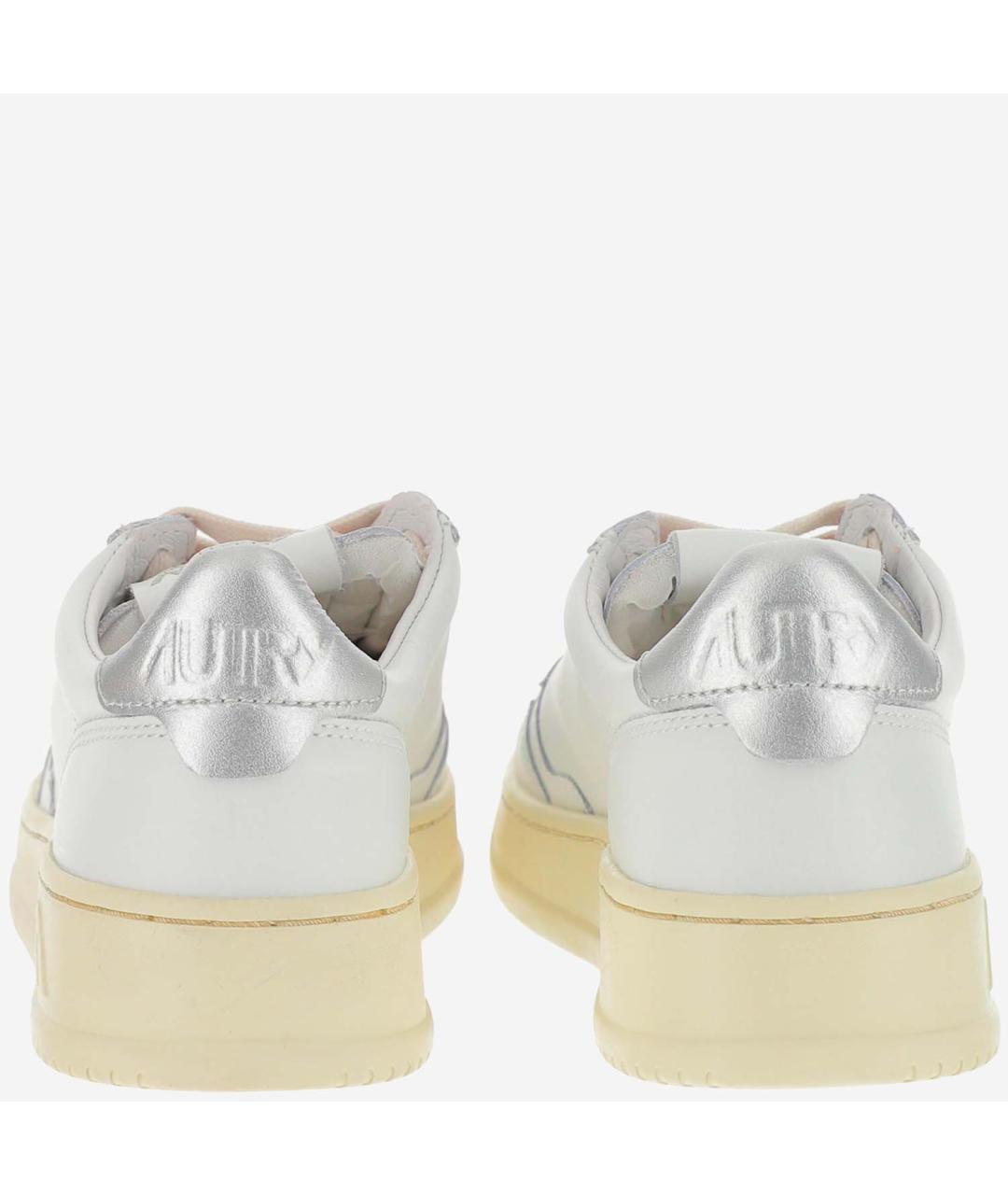 AUTRY Белые кожаные кроссовки, фото 4