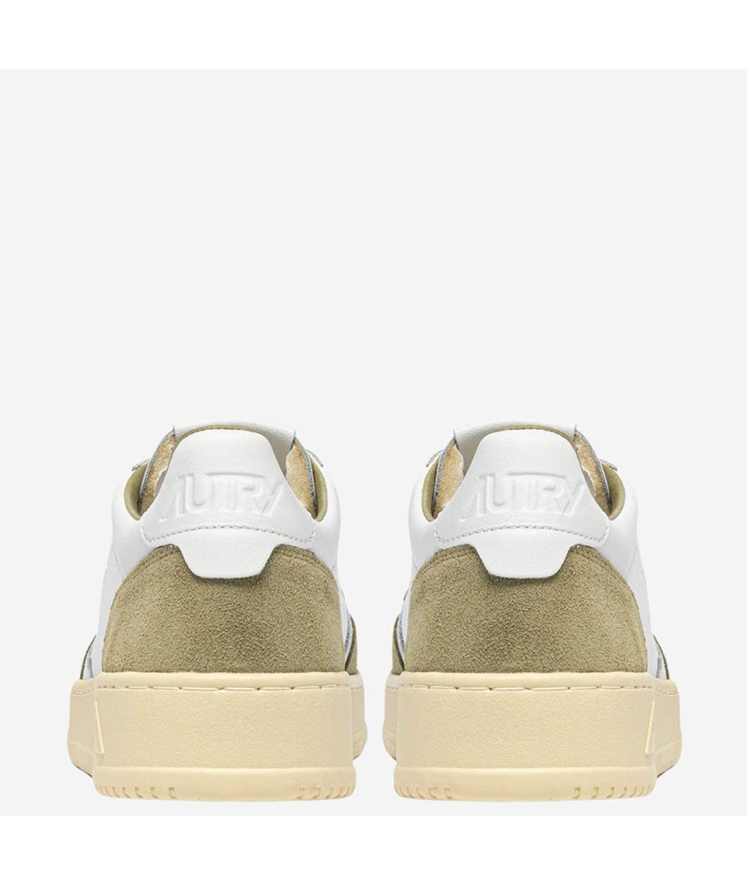 AUTRY Белые кожаные низкие кроссовки / кеды, фото 4