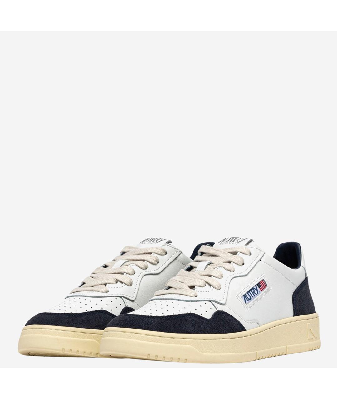 AUTRY Белые кожаные низкие кроссовки / кеды, фото 3