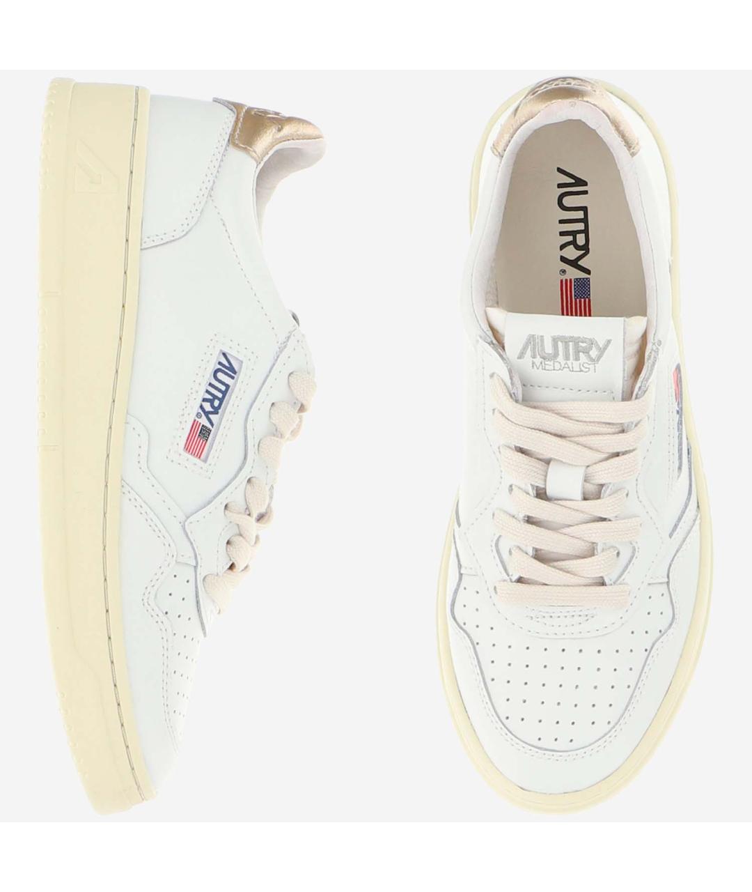 AUTRY Белые кожаные кроссовки, фото 2