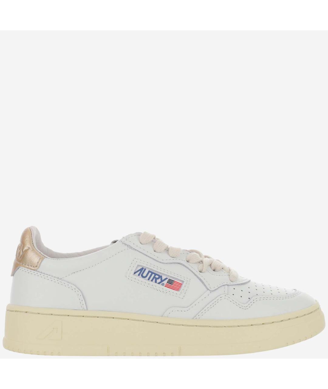 AUTRY Белые кожаные кроссовки, фото 1