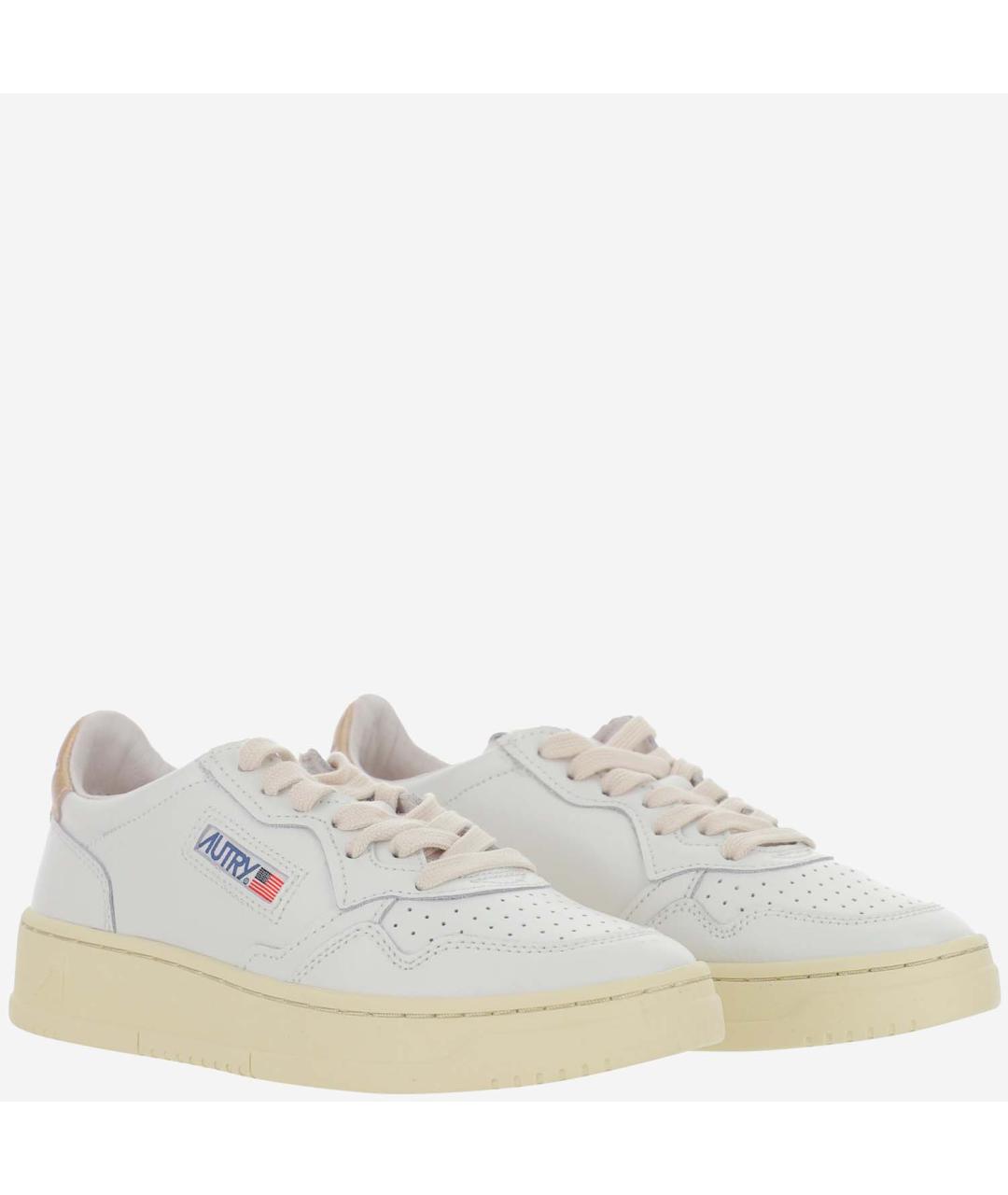 AUTRY Белые кожаные кроссовки, фото 3