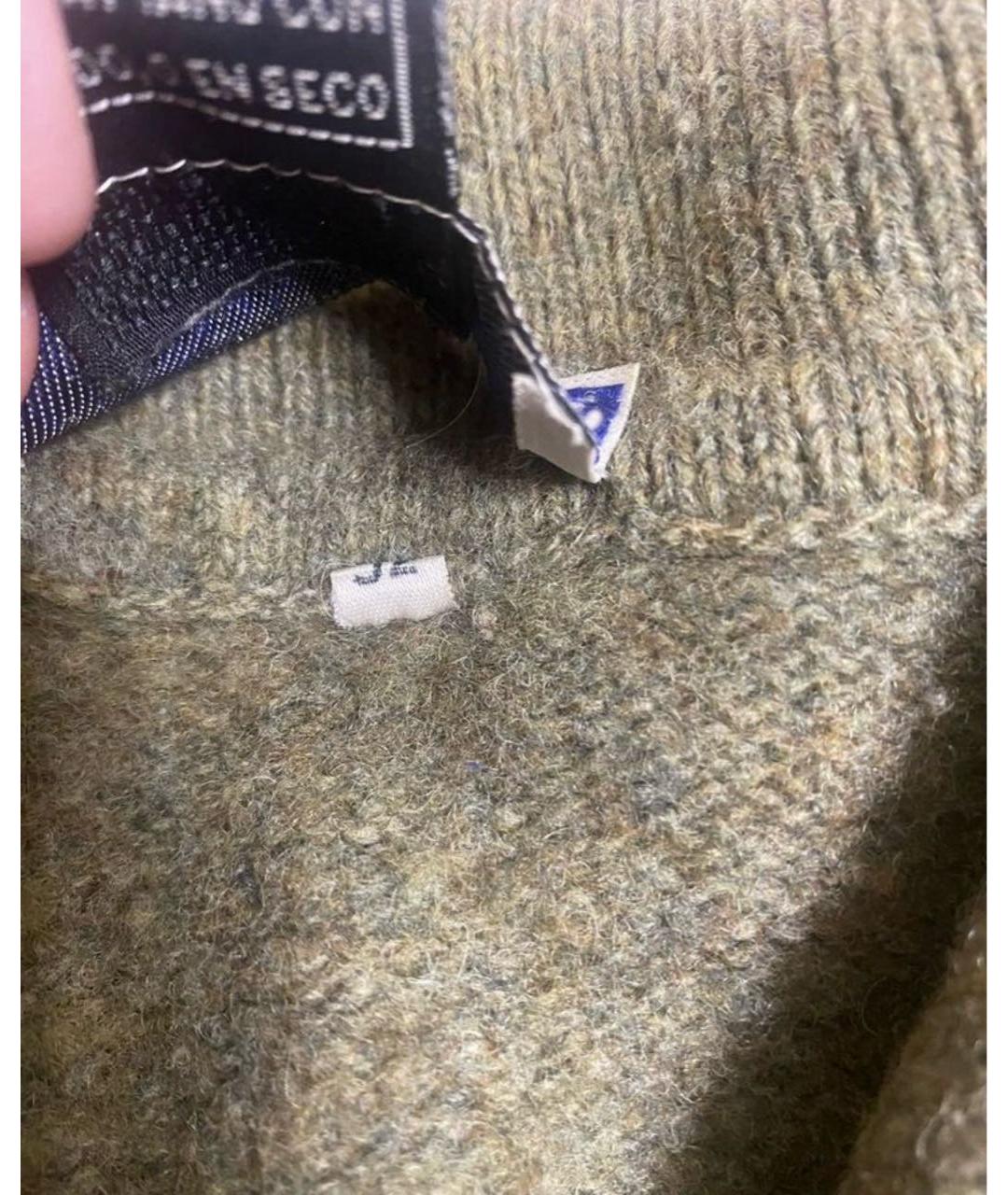 SAINT LAURENT Коричневый шерстяной джемпер / свитер, фото 4