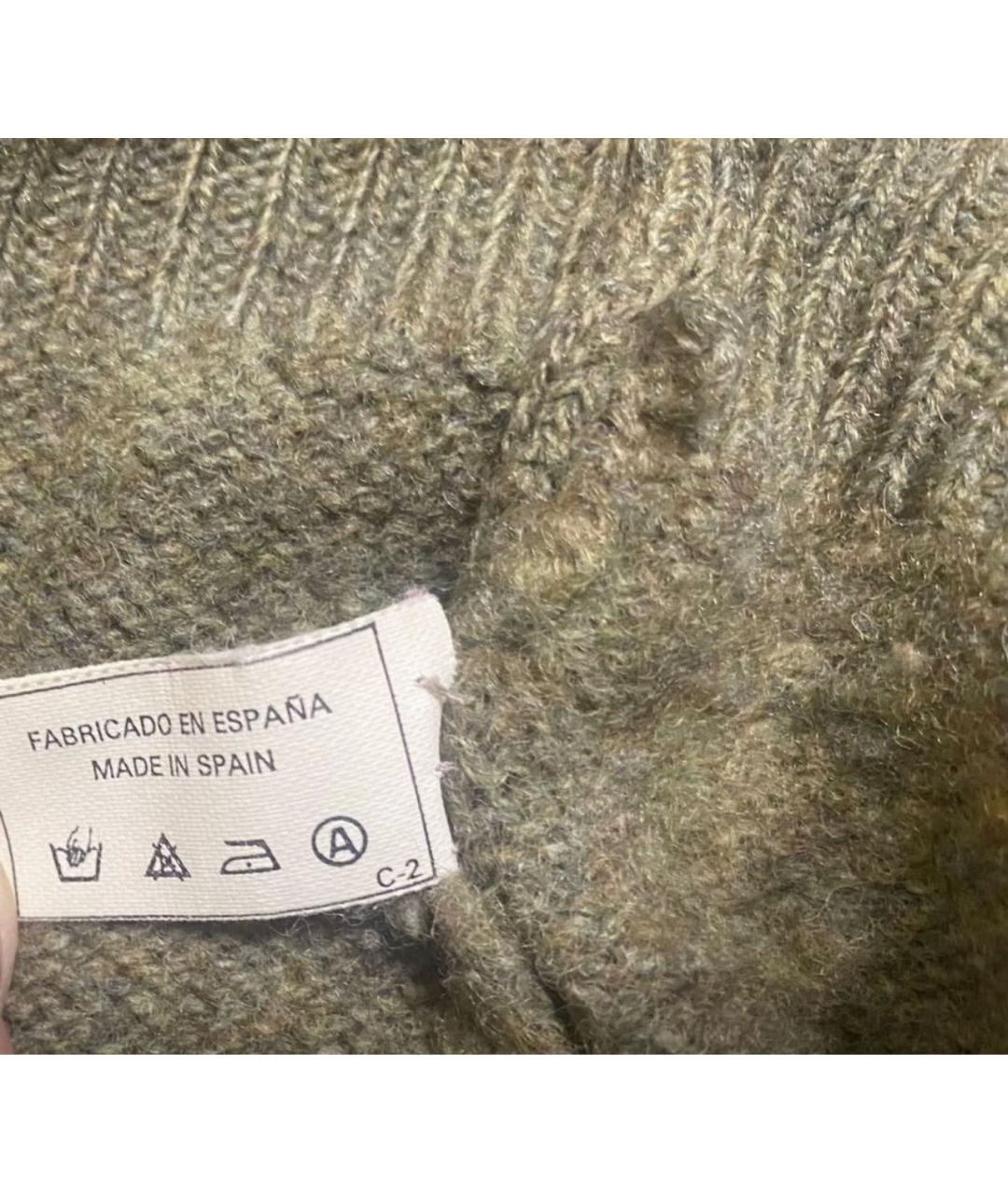 SAINT LAURENT Коричневый шерстяной джемпер / свитер, фото 8