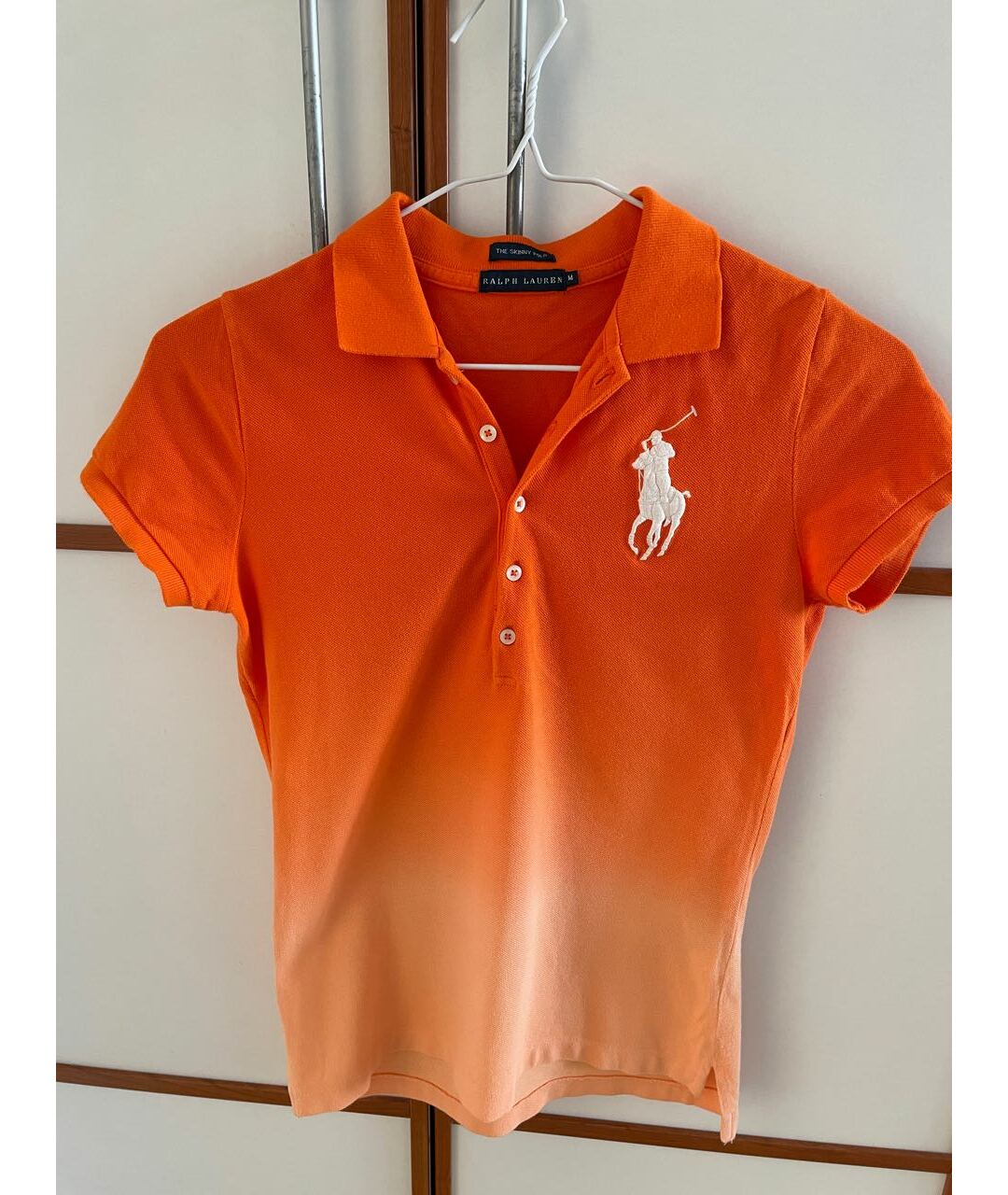 RALPH LAUREN Оранжевая хлопковая футболка, фото 7